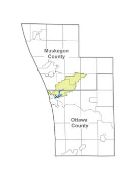 Spring Lake watershed location